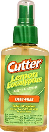 cutter brand lemon eucalyptus natural mosquitoe repellent