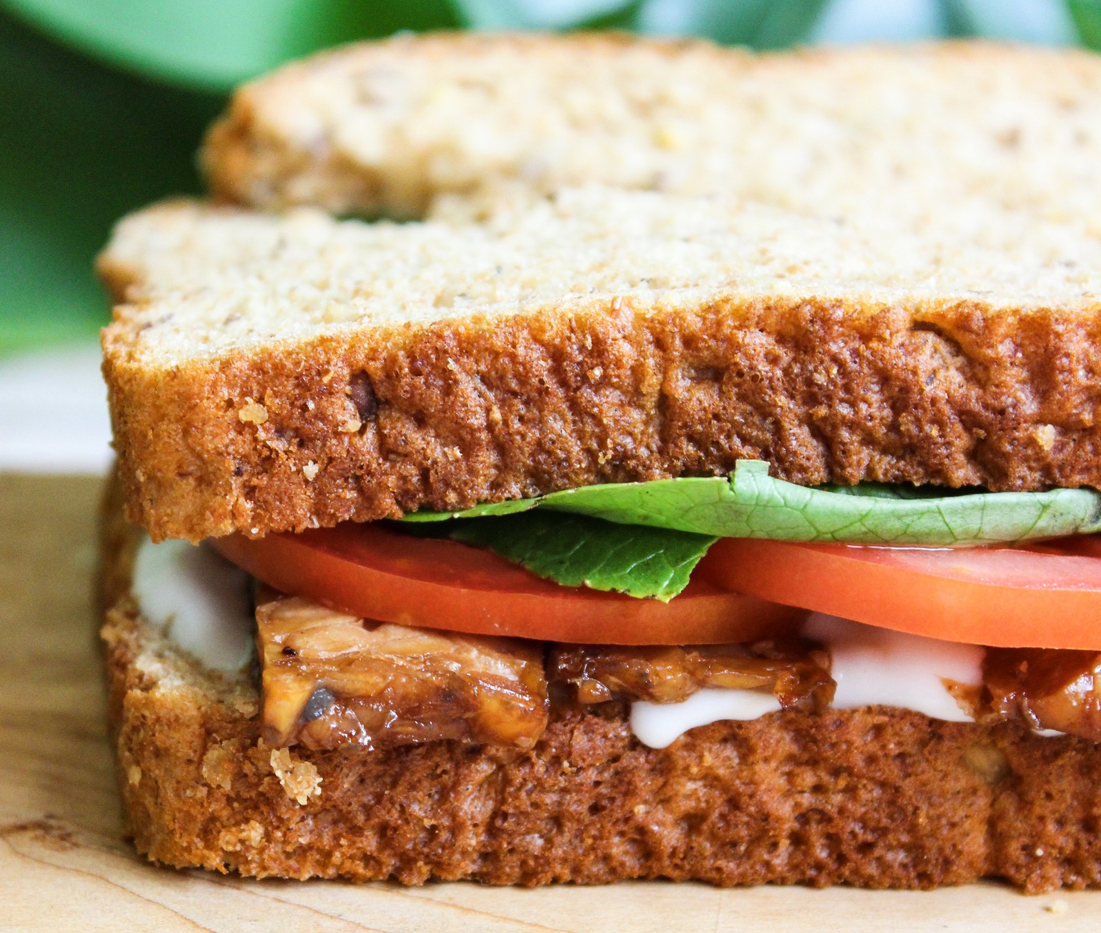 Wholesome Culture Cookbook - vegan BLT sandwich
