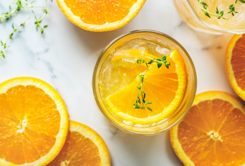 Oranges and orange juice - source of Vitamin c