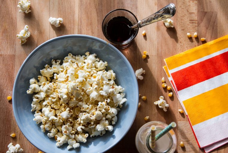 giant bowl of popcorn