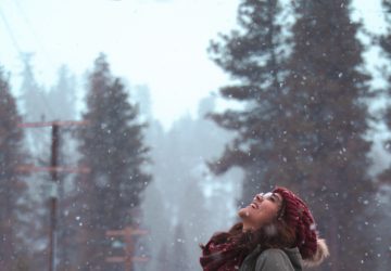 woman in winter weather