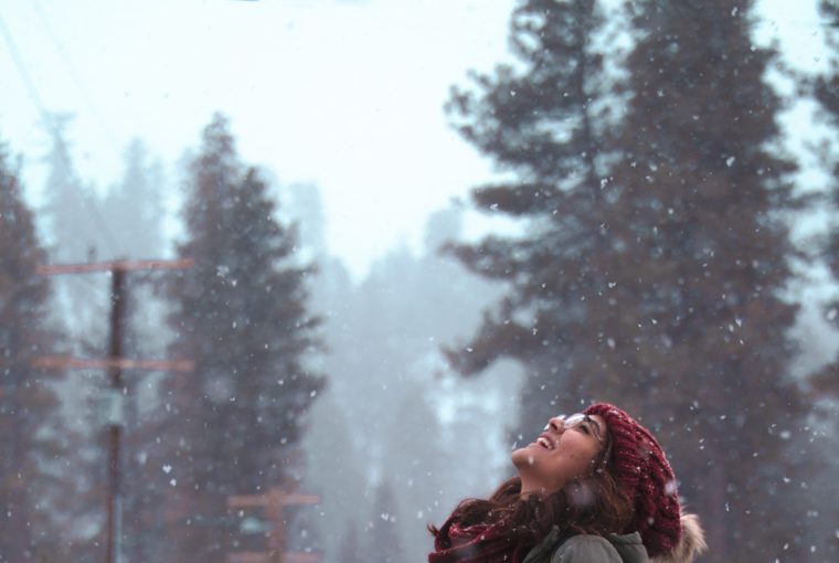 woman in winter weather