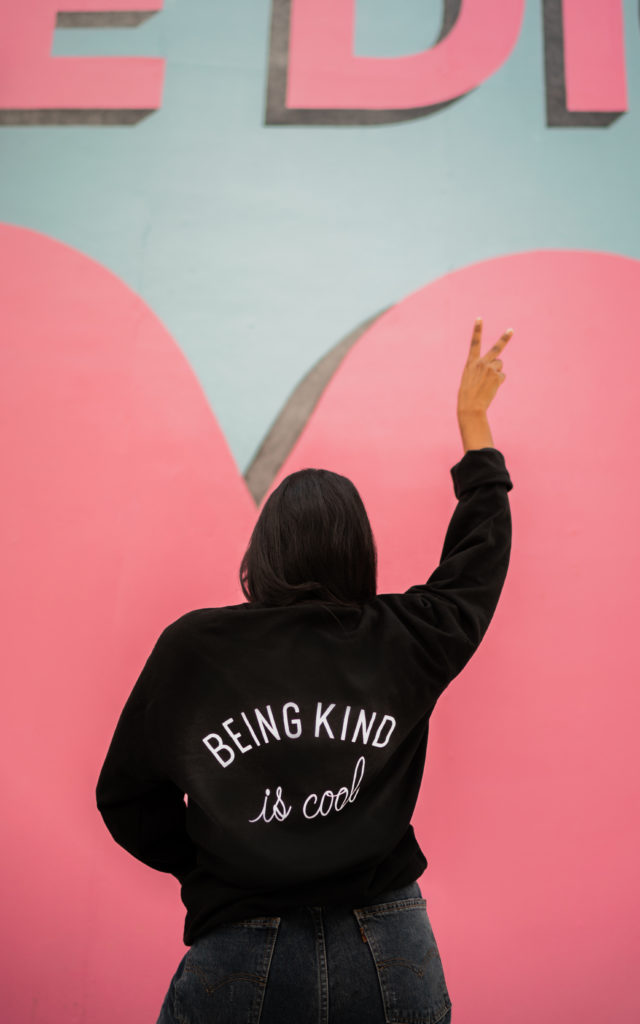 Being Kind is Cool crewneck from Wholesome Culture