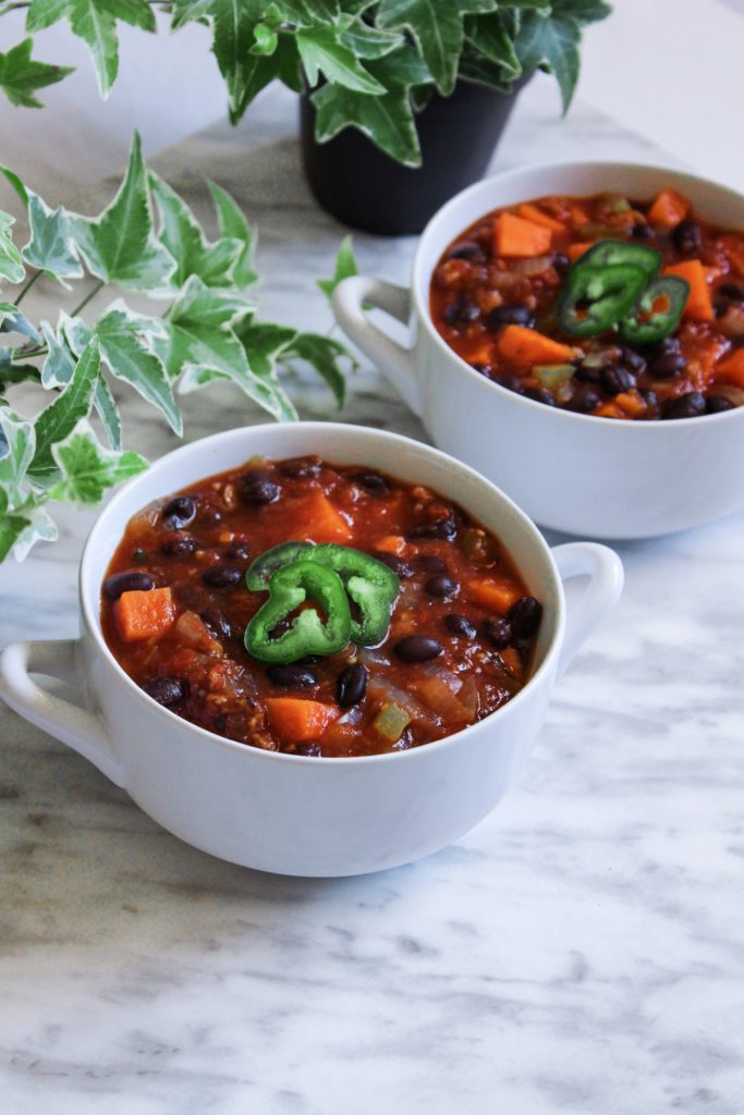 Root vegetable chili