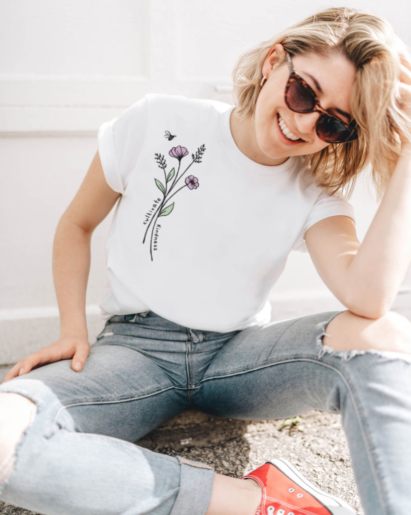 Cultivate Kindness eco tee from Wholesome Culture 