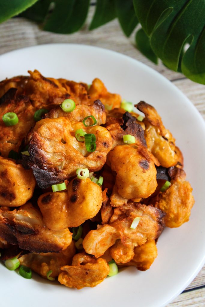 vegan buffalo cauliflower wings from the Wholesome Culture Cookbook