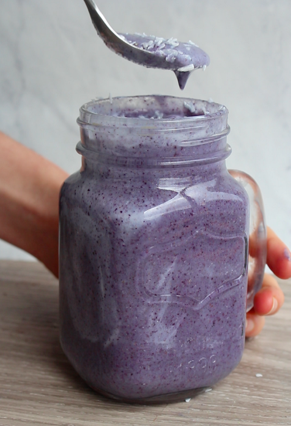 The Blueberry Bubblegum Smoothie from The Wholesome Culture Cookbook