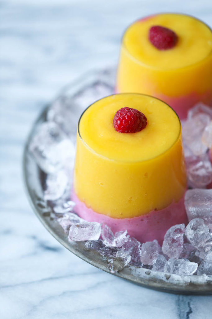 healthy smoothie recipe - raspberry sunrise smoothie