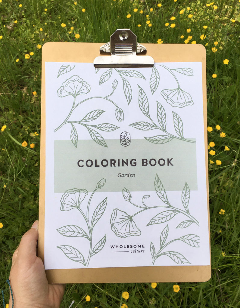 Wholesome Culture Garden Coloring Book