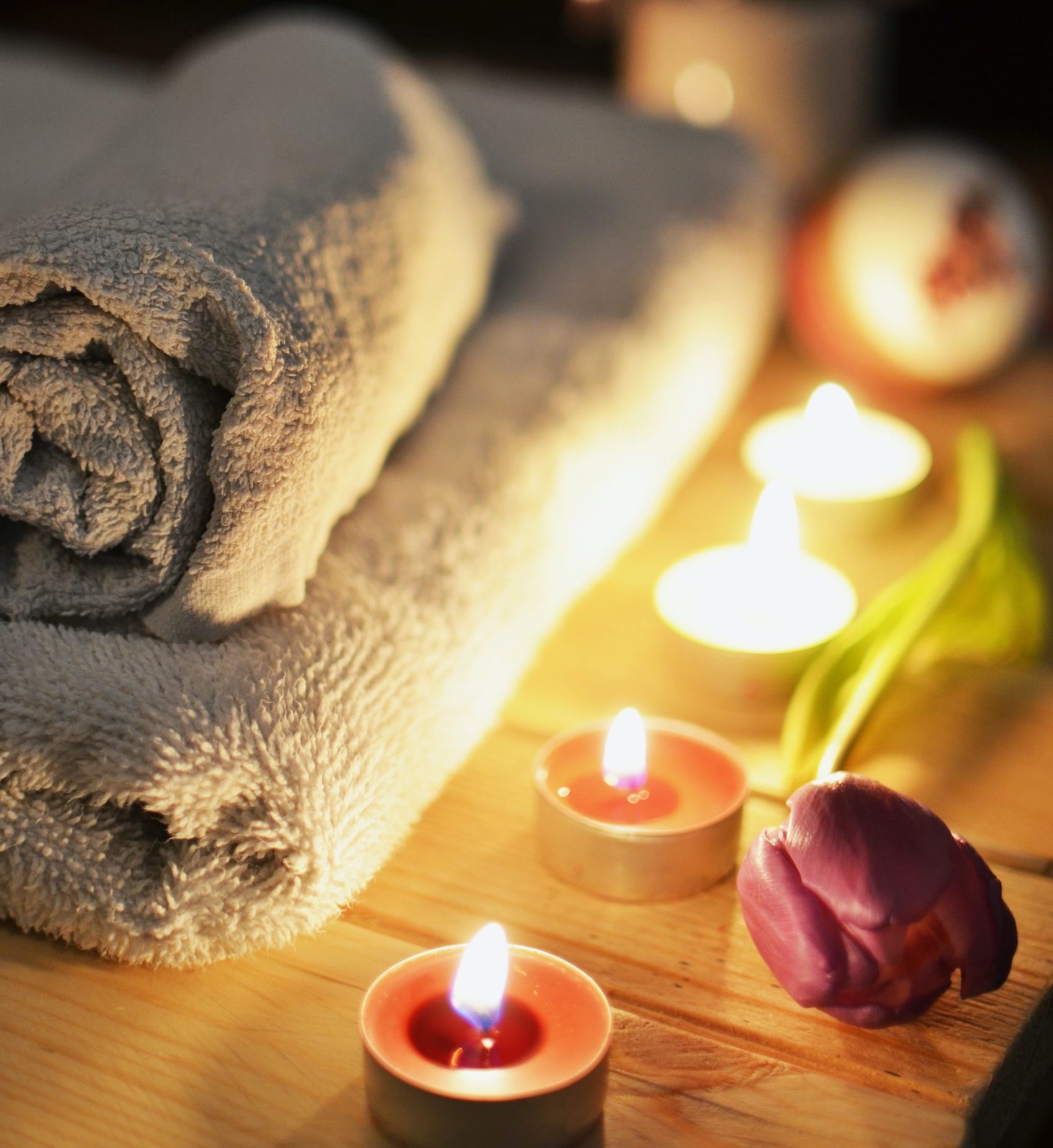 relaxing candlelit bath - perfect self-care idea