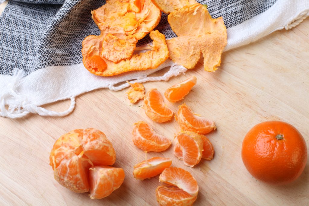 citrus peels and other food scraps can be reused
