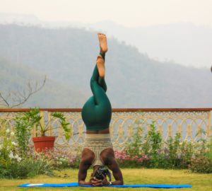 woman practicing yoga for international day of yoga